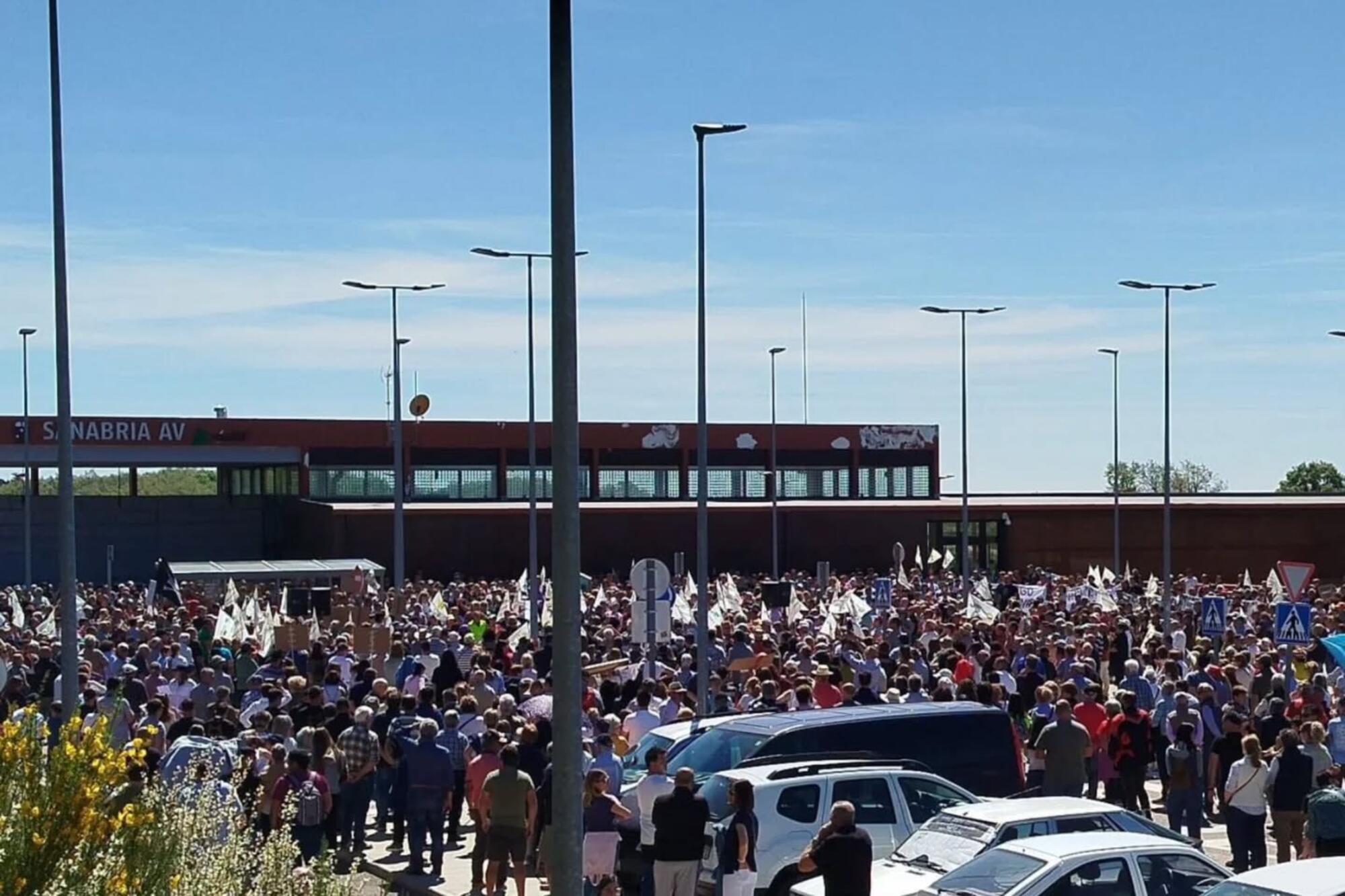 Manifestacion sanabria Ave